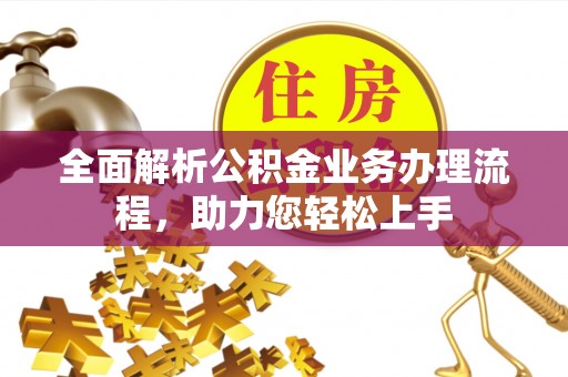荔湾全面解析公积金业务办理流程，助力您轻松上手