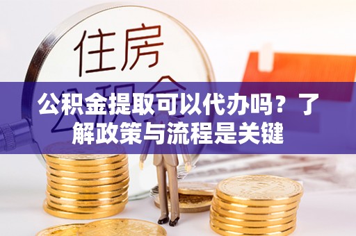 荔湾公积金提取可以代办吗？了解政策与流程是关键