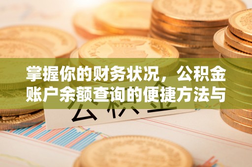 荔湾掌握你的财务状况，公积金账户余额查询的便捷方法与重要性