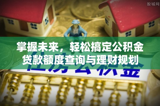 荔湾掌握未来，轻松搞定公积金贷款额度查询与理财规划