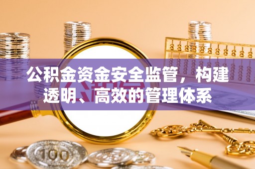 荔湾公积金资金安全监管，构建透明、高效的管理体系