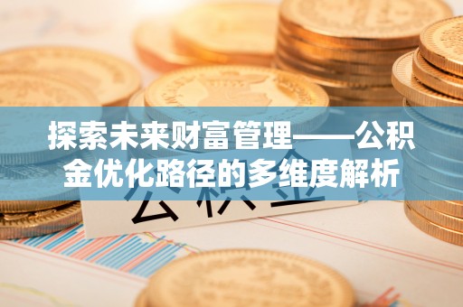 荔湾探索未来财富管理——公积金优化路径的多维度解析