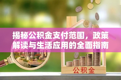 荔湾揭秘公积金支付范围，政策解读与生活应用的全面指南